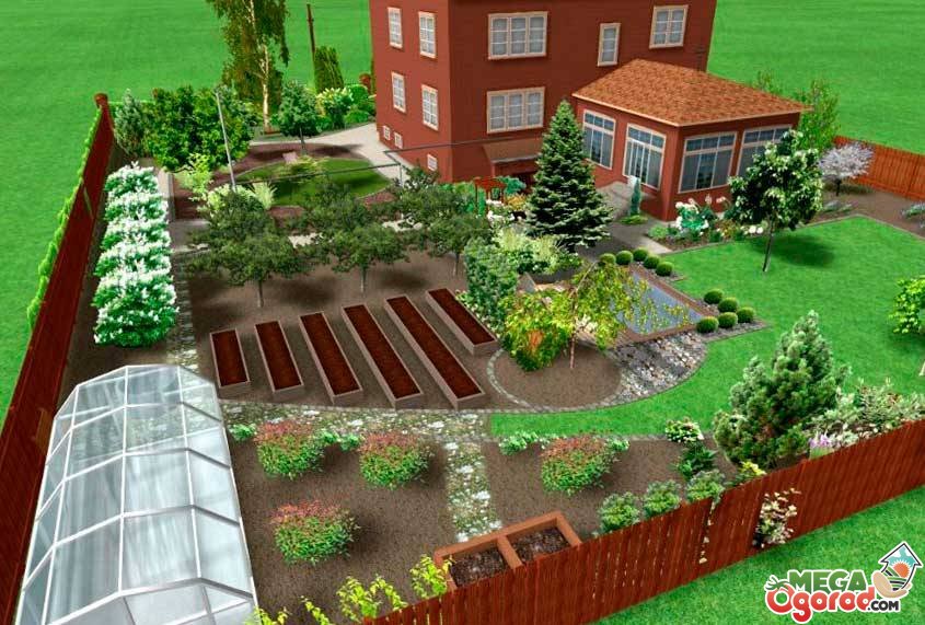 Свежие идеи дизайна садового участка площадью 6 соток